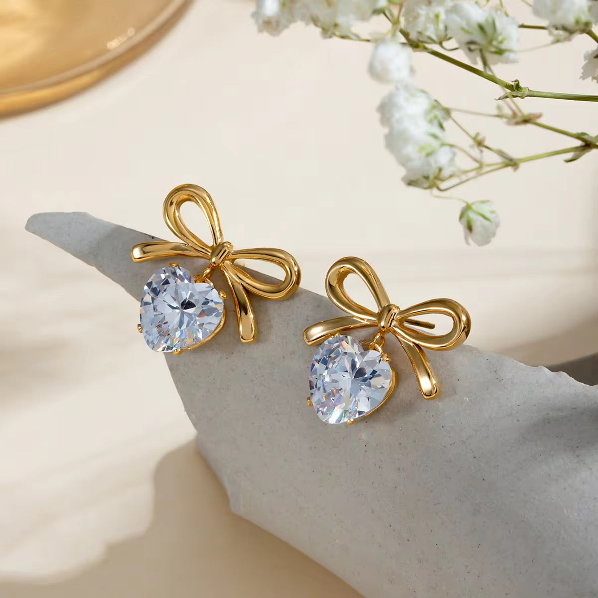 Bow-tiful Bling Earrings