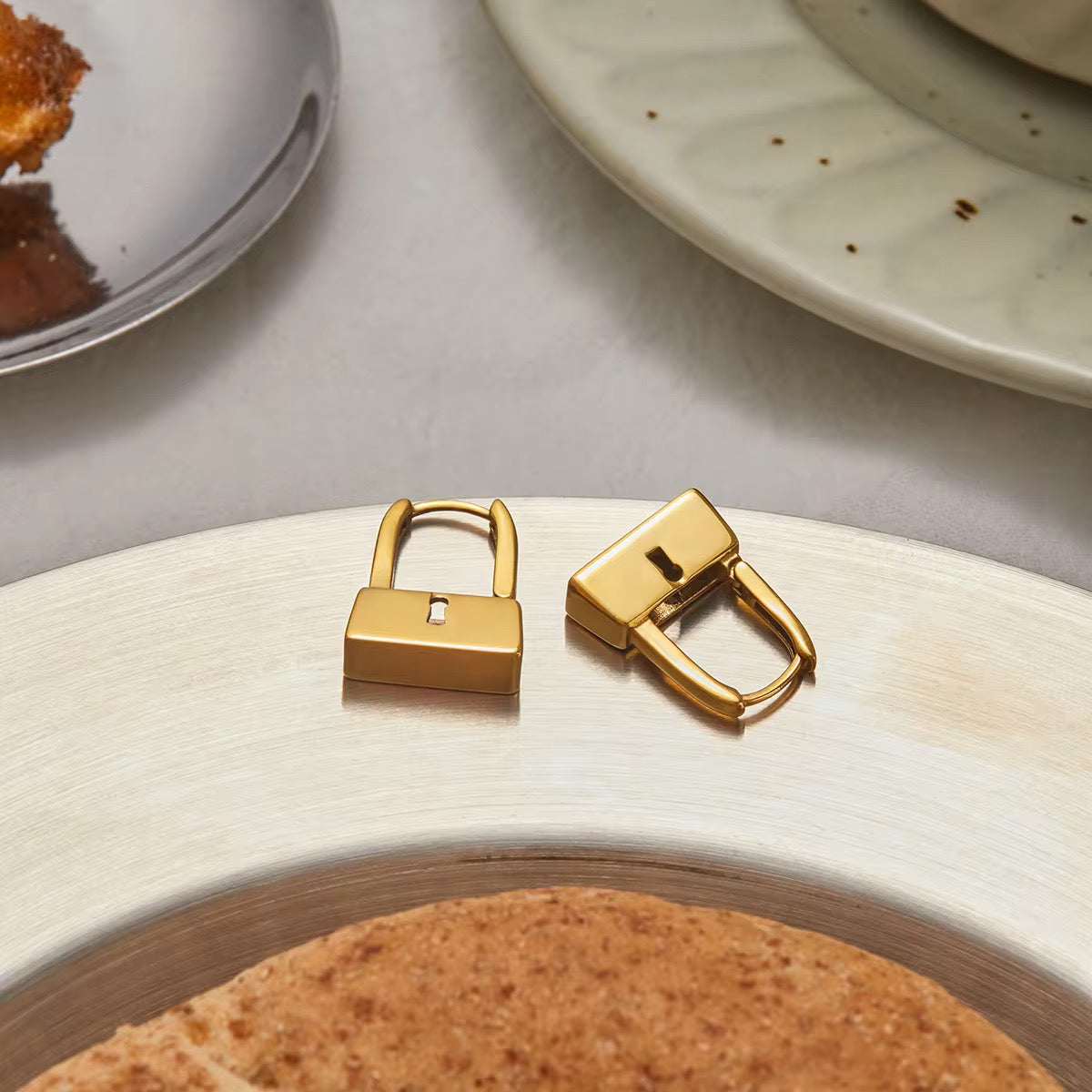 Lock It Earrings