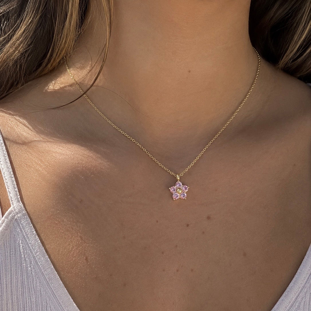 Bloom Necklace - Pink
