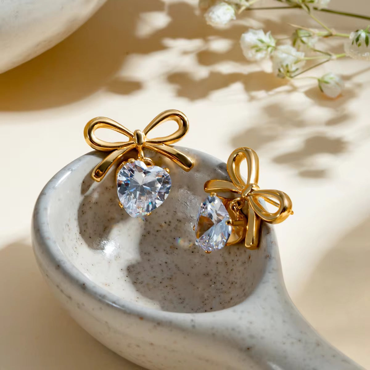 Bow-tiful Bling Earrings