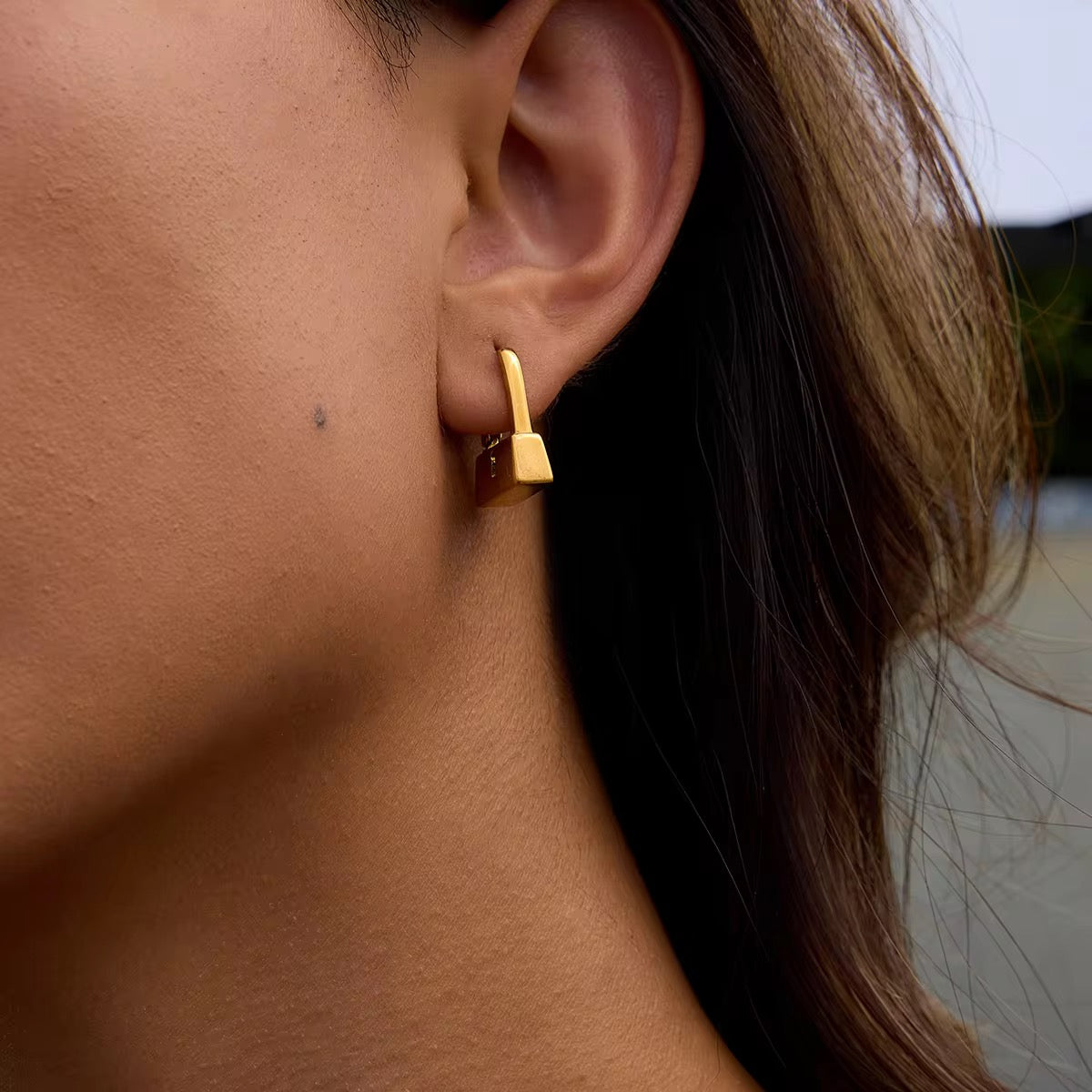 Lock It Earrings