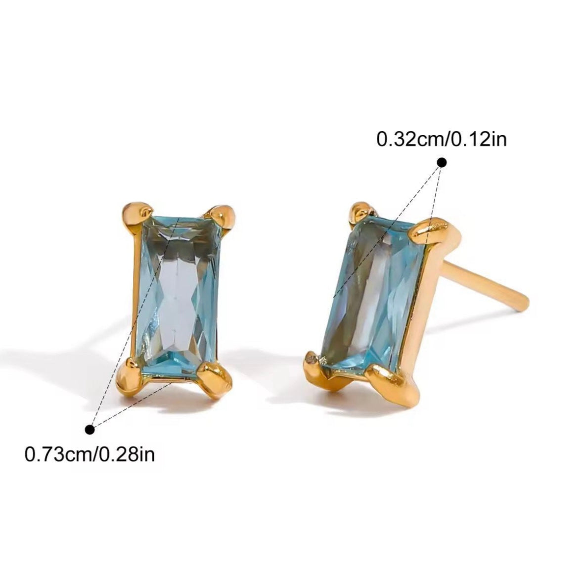 Stacking Studs - Aqua