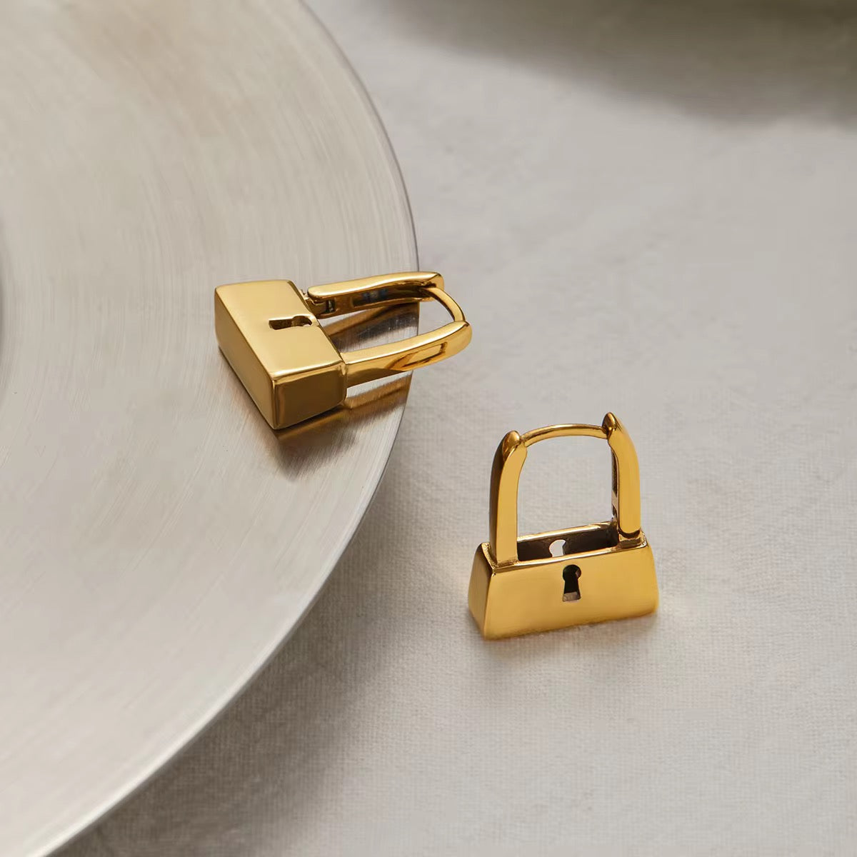 Lock It Earrings