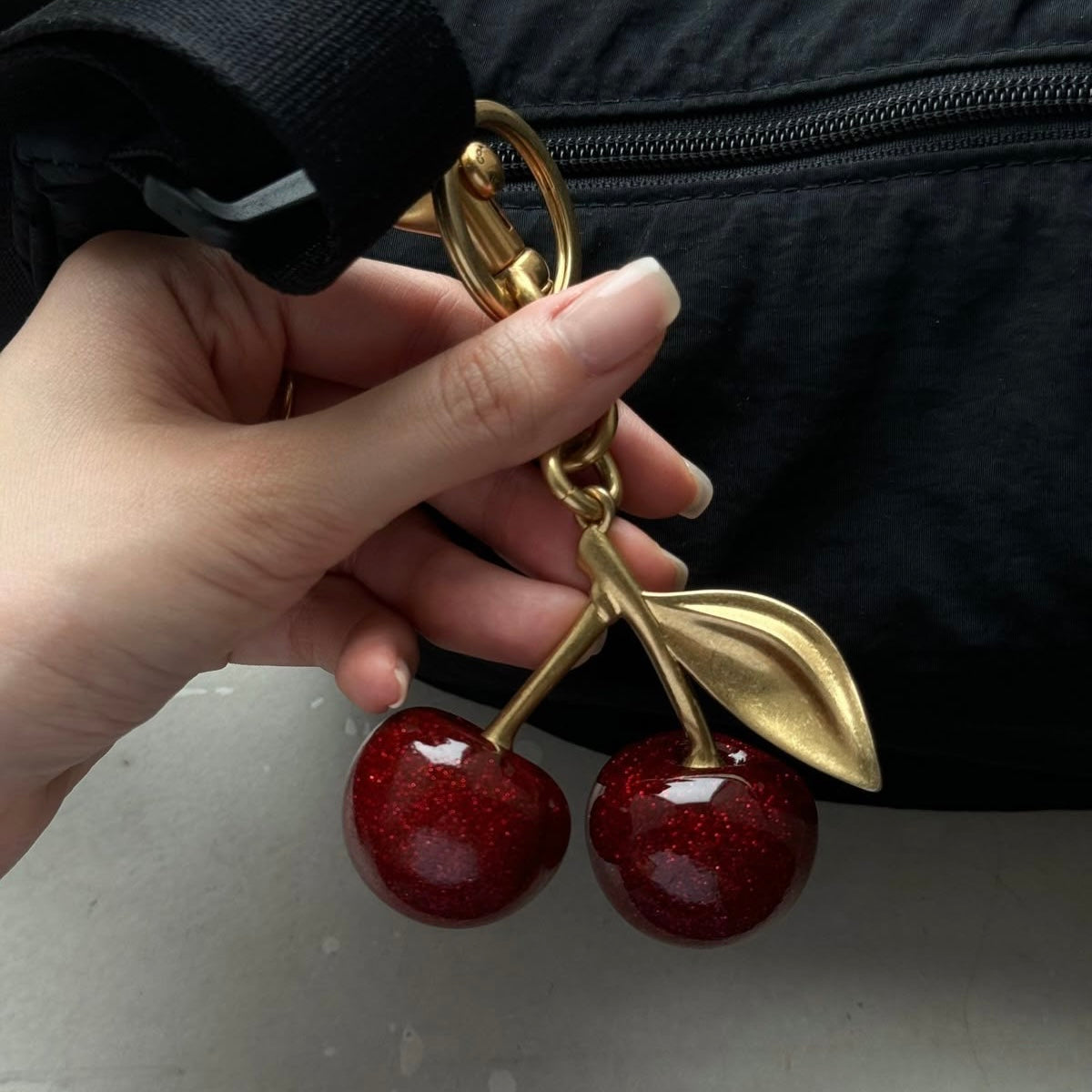 Cherry Bag Charm