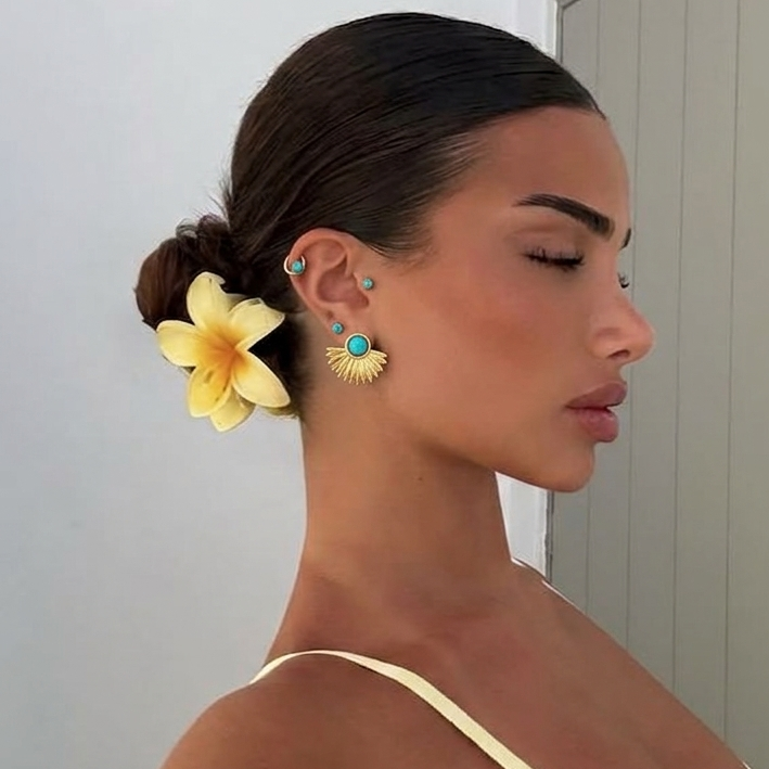 Aqua Earrings