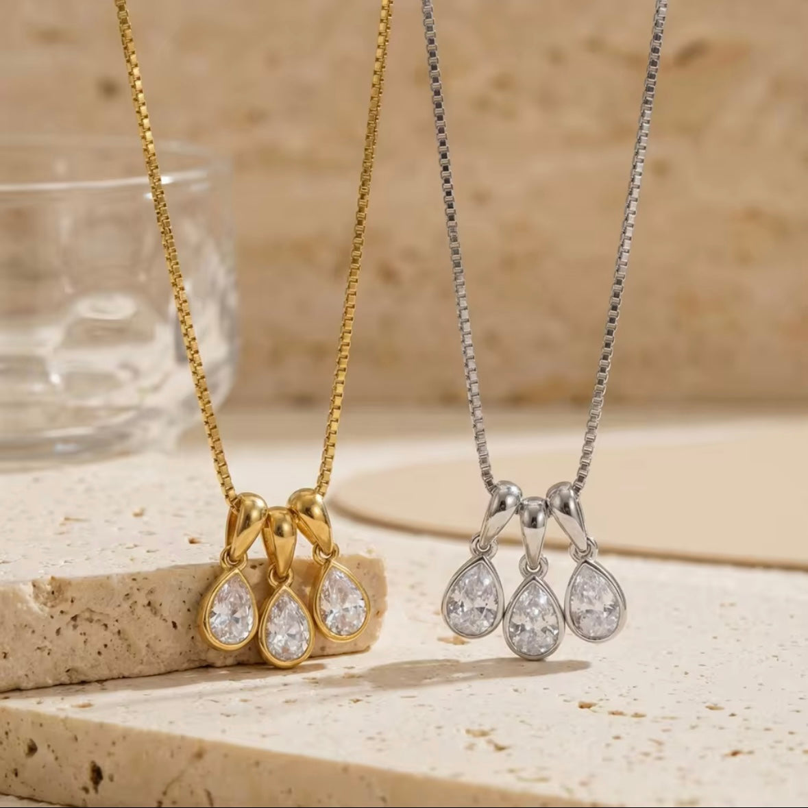 Trio Necklace - Removable Pendants