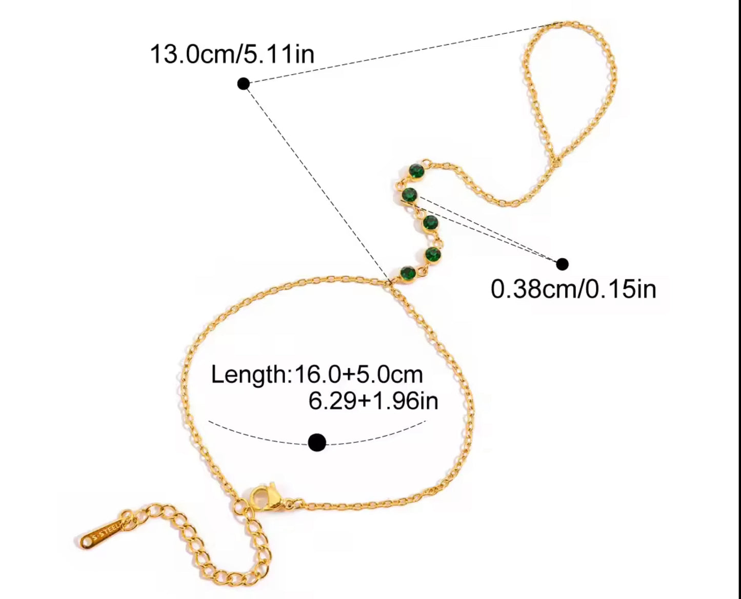 Emerald Handchain