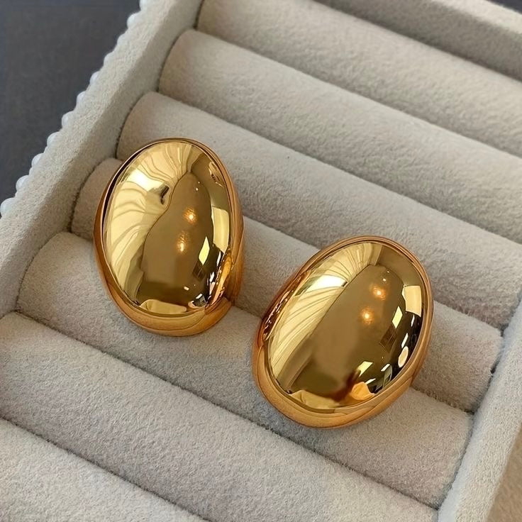 Gold Chunk Earrings