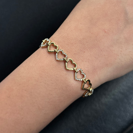 Lovestruck Tennis Bracelet (17cm + Extenders)