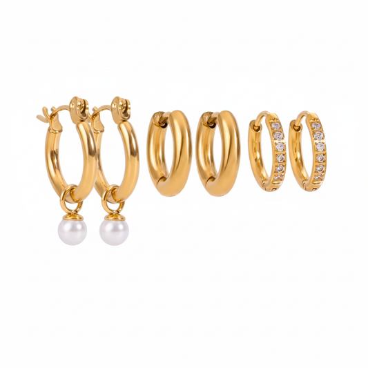 Pearly Girly Stack (3 Pairs)