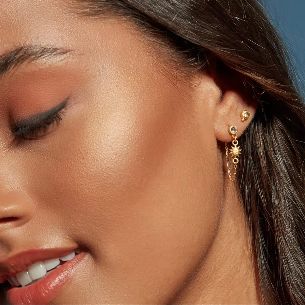 Lunar Drop Earrings - Minimal