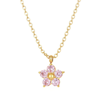 Bloom Necklace - Pink