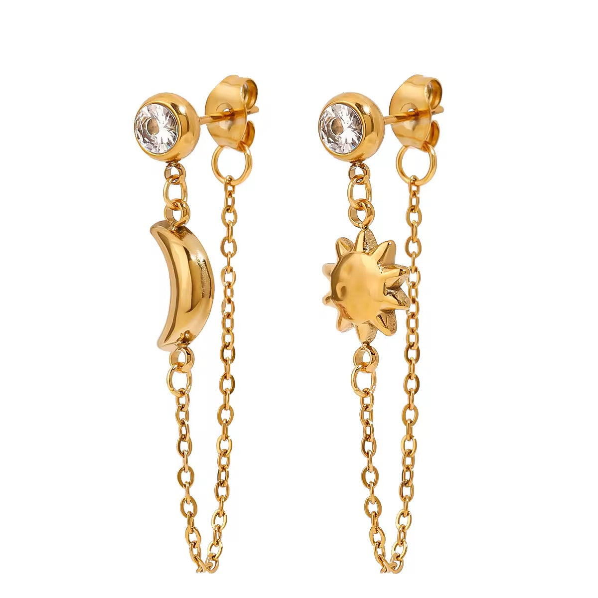 Lunar Drop Earrings - Minimal