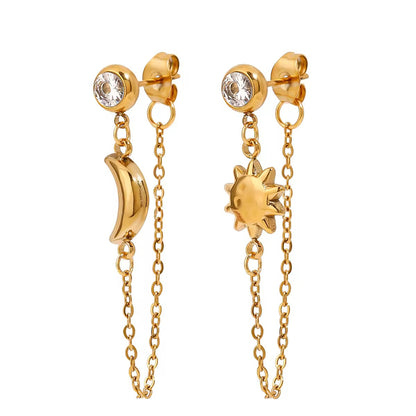 Lunar Drop Earrings - Minimal