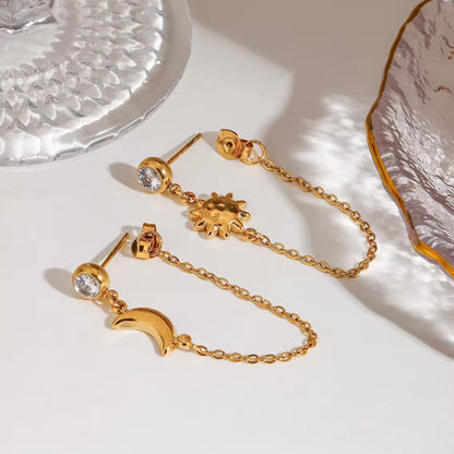 Lunar Drop Earrings - Minimal
