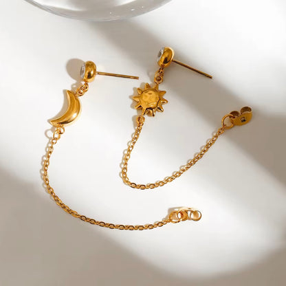 Lunar Drop Earrings - Minimal
