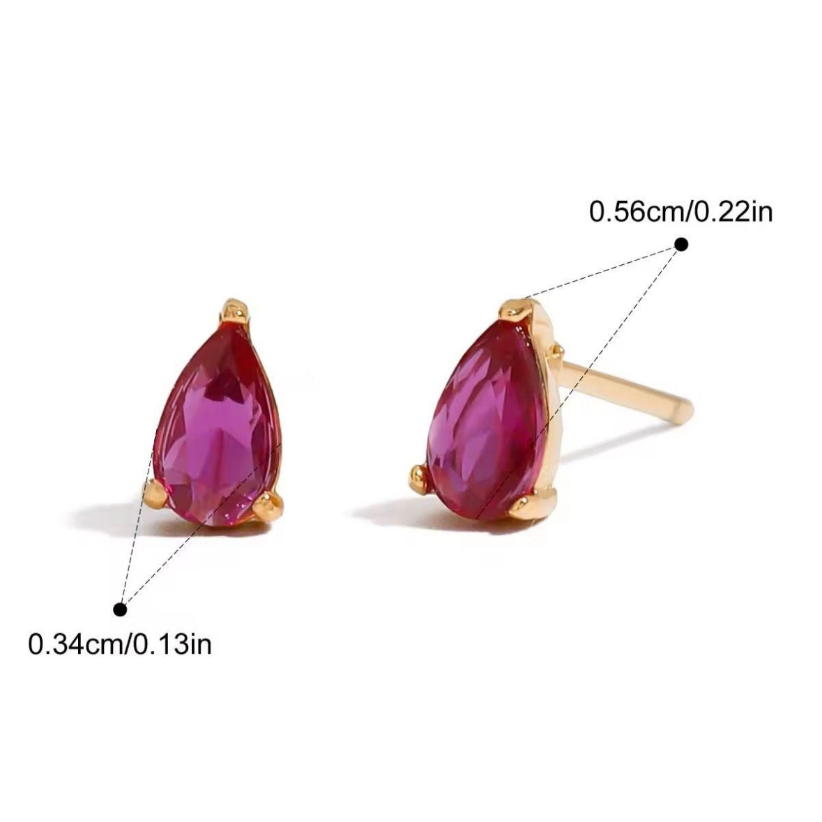 Stacking Studs - Pink
