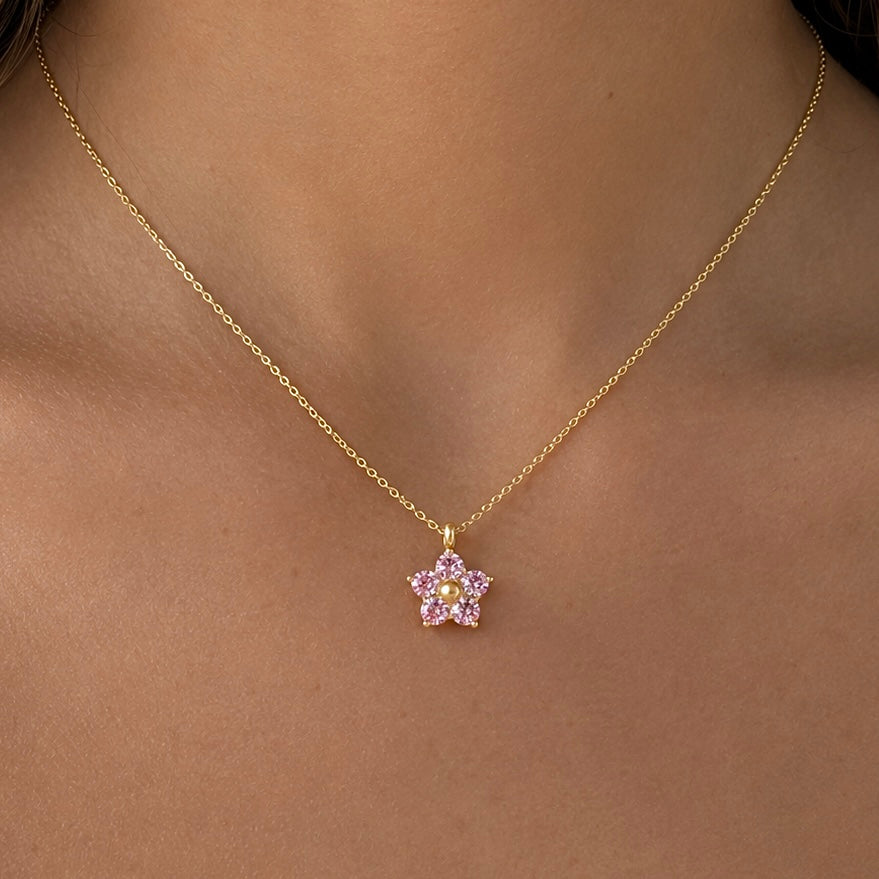 Bloom Necklace - Pink