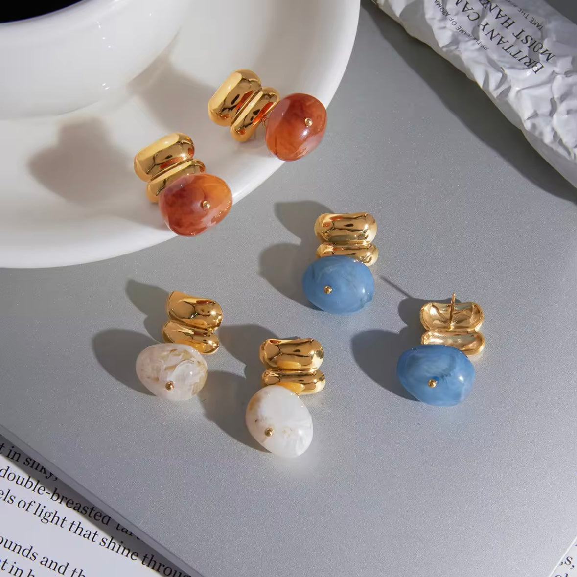Maria Resin Earrings