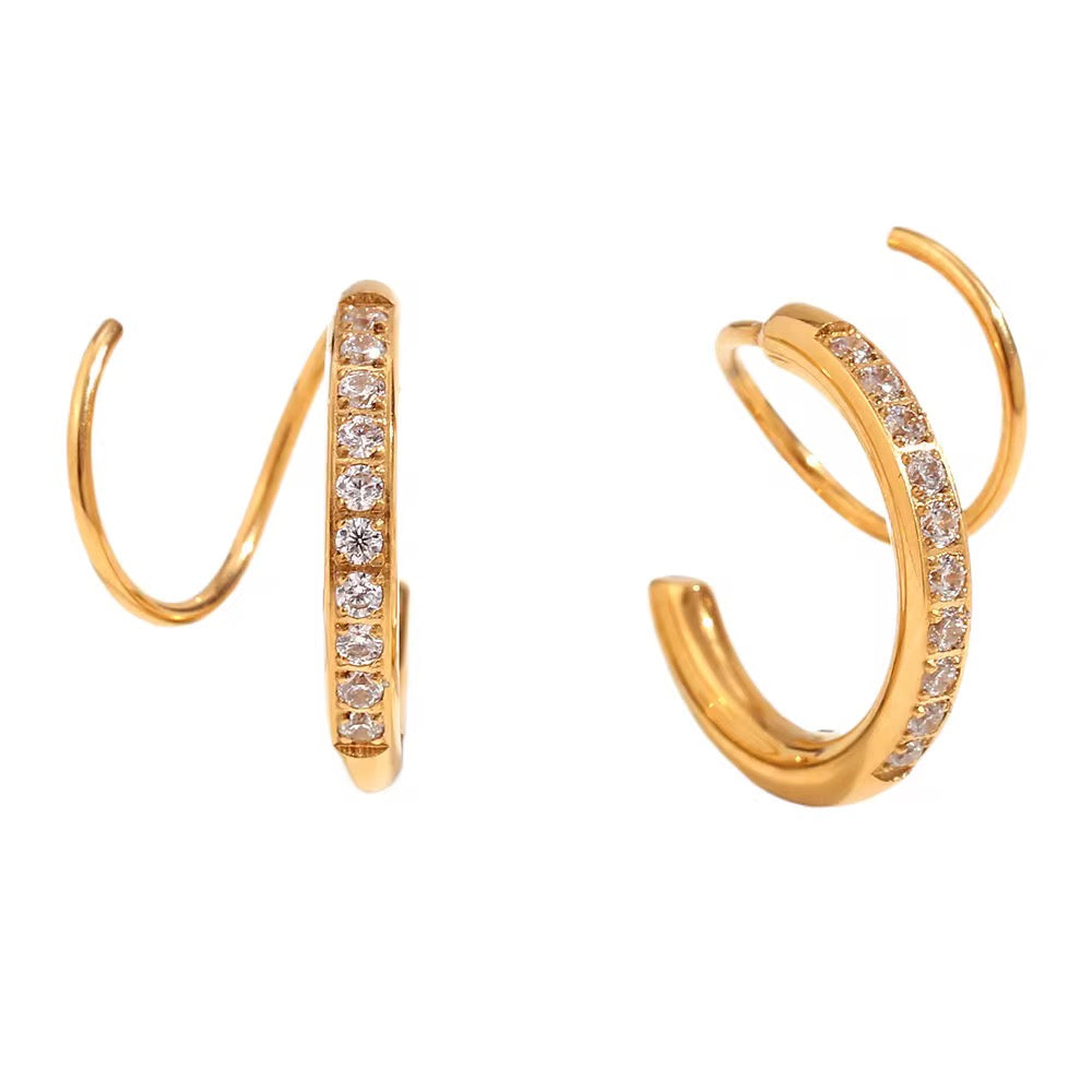 Twistie Earrings (Fake Second Piercing)