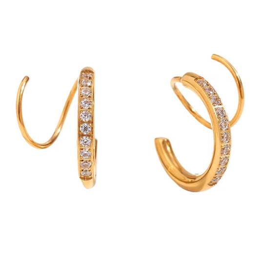 Twistie Earrings (Fake Second Piercing)