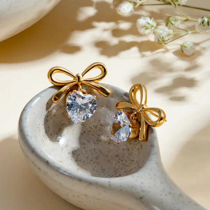 Bow-tiful Bling Earrings