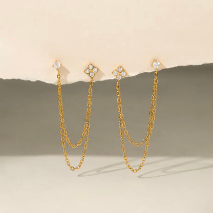 Clover Stacking Earrings - Single