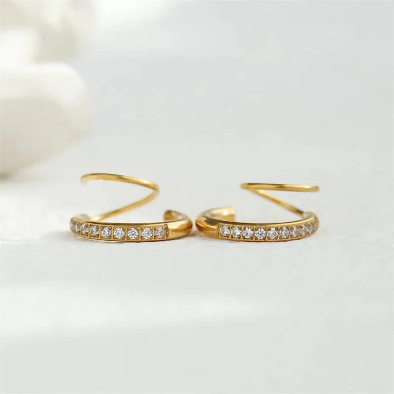 Twistie Earrings (Fake Second Piercing)
