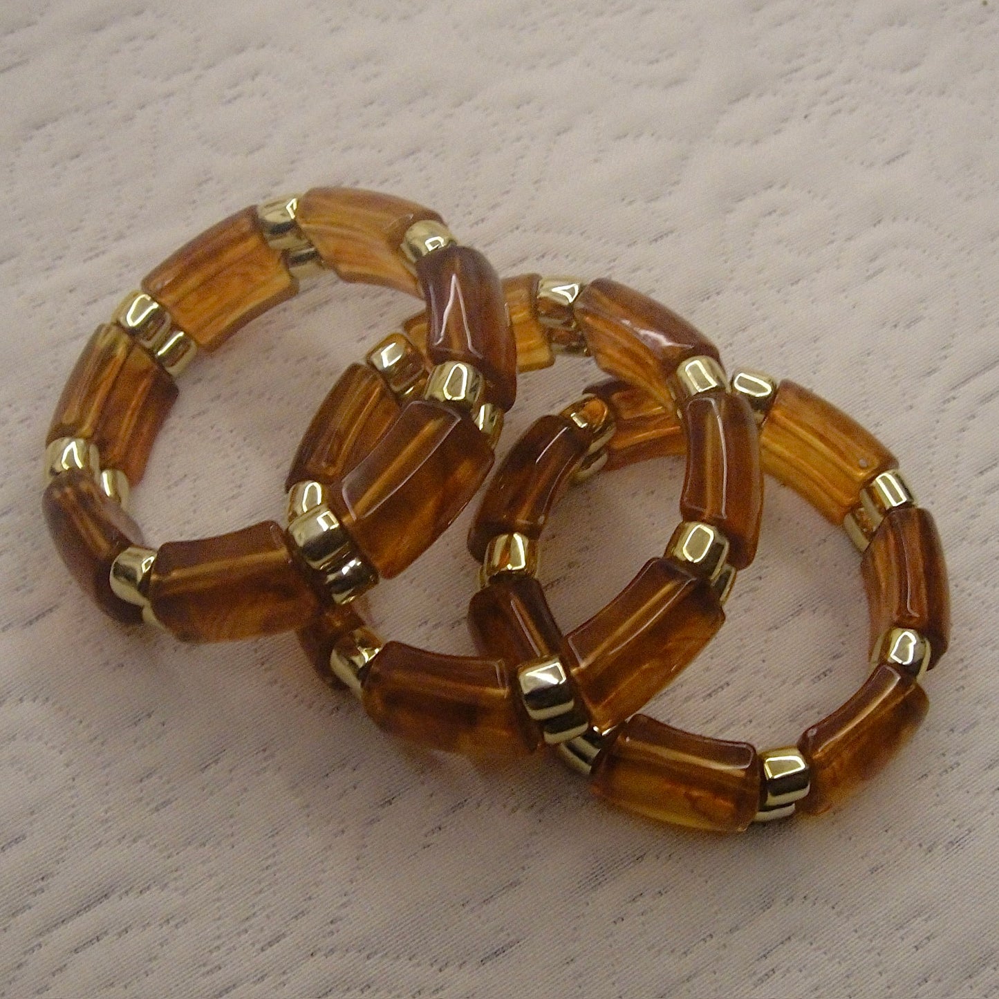 Stretchable Resin Bangle (Brown)