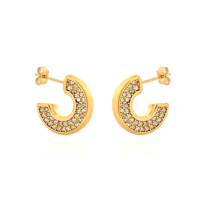 Minimal Bling Hoops