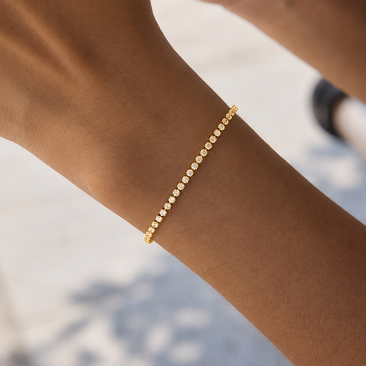 Tennis Bracelet (17cm + Extenders) - 2mm