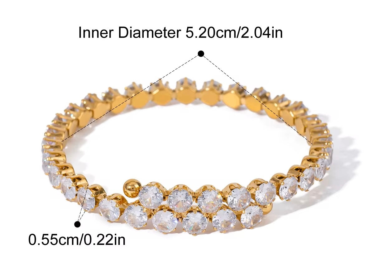 Ishaara Bling Cuff (Gold)