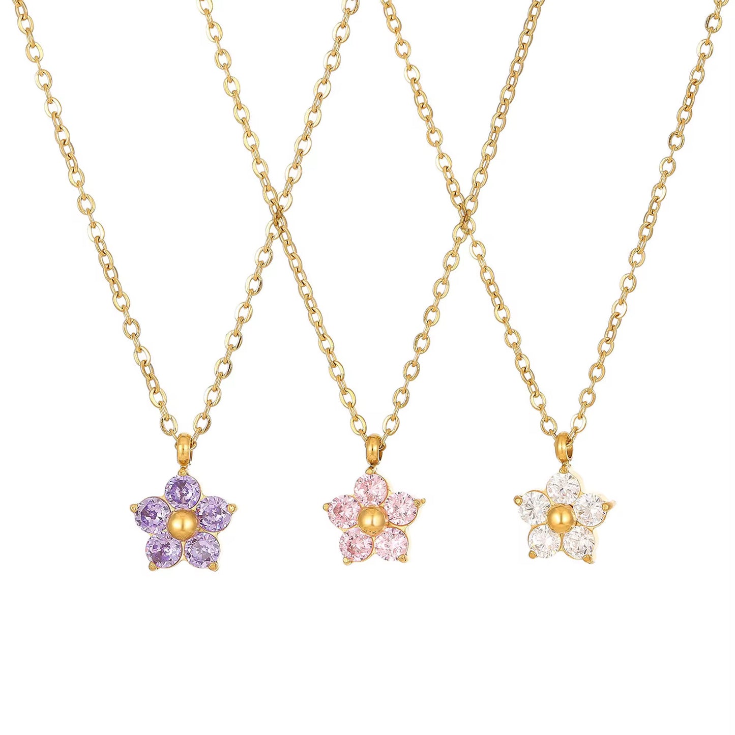 Bloom Necklace - Pink