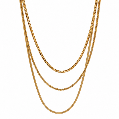 Cassie Stacked Necklace - 3 Layers