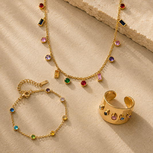 Hue Set (Bracelet + Necklace + Ring)
