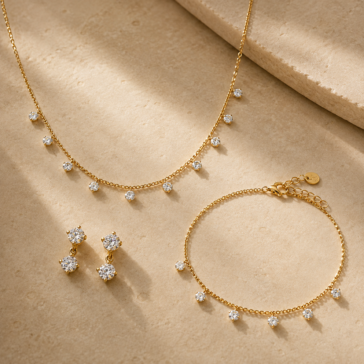 Sasha Set (Necklace + Earrings + Bracelet)