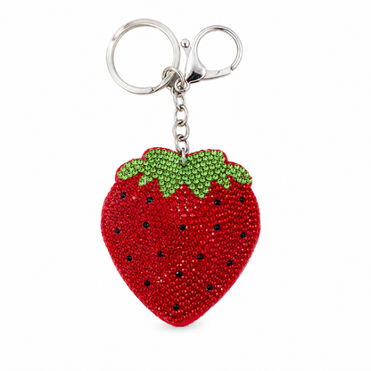 Strawberry Bling Bag Charm