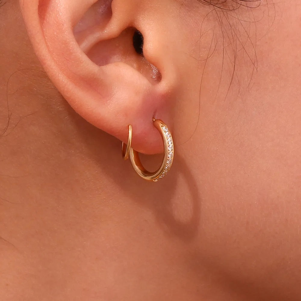 Twistie Earrings (Fake Second Piercing)