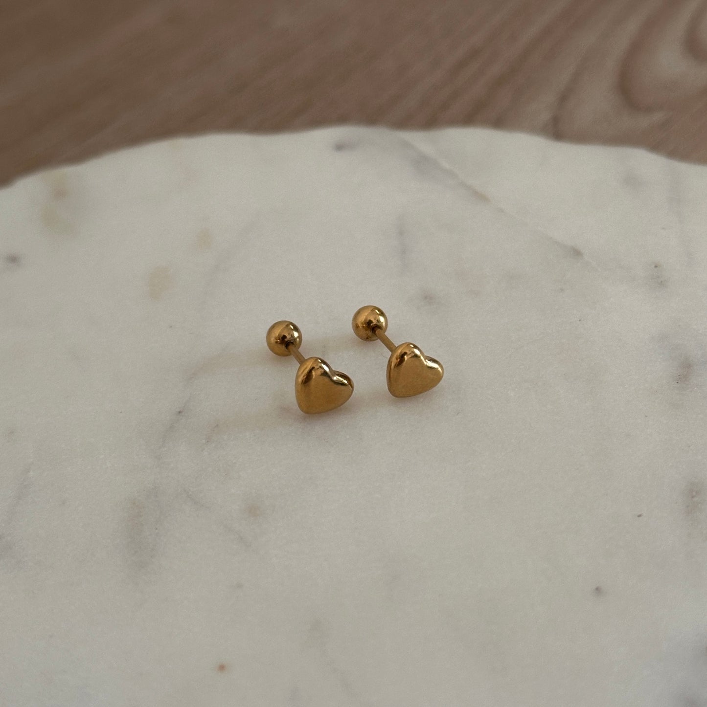 Tiny Heart Studs