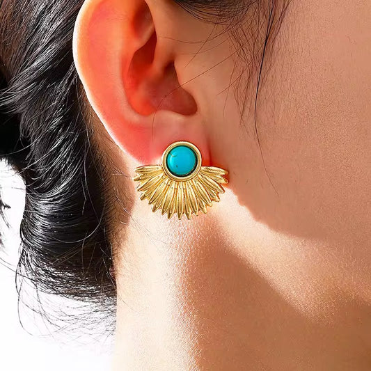 Aqua Earrings