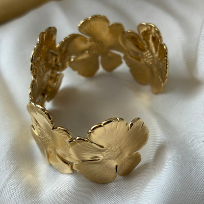 Floral Adjustable Cuff (Highly Adjustable)