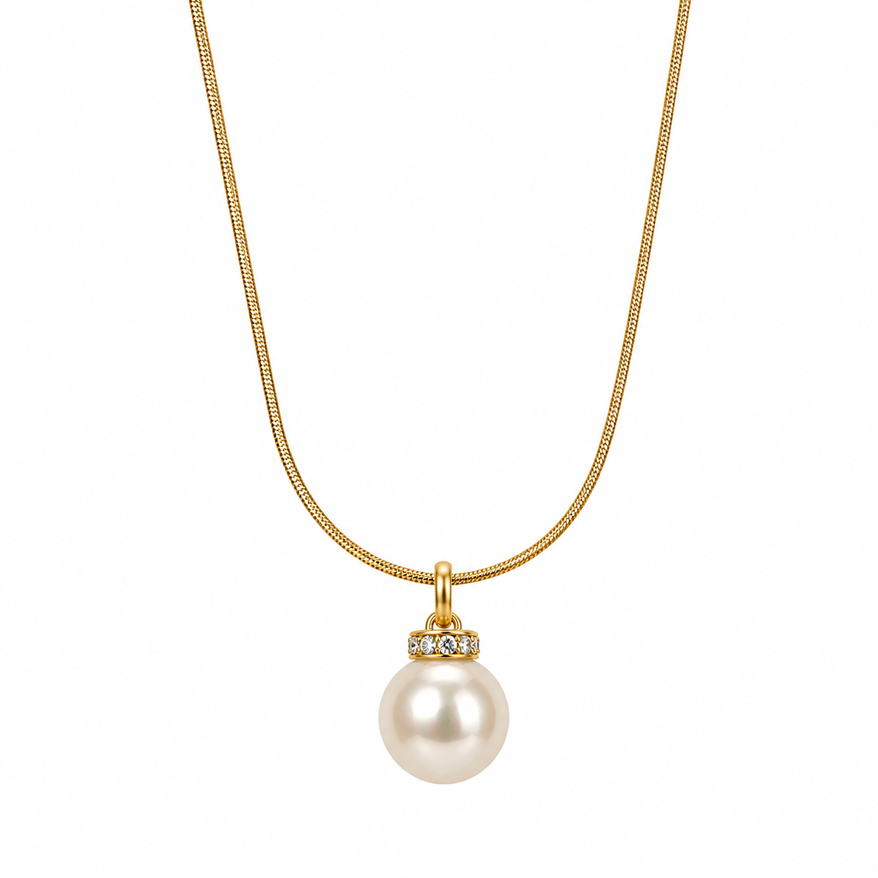 Pearl Drop Necklace - Minimal