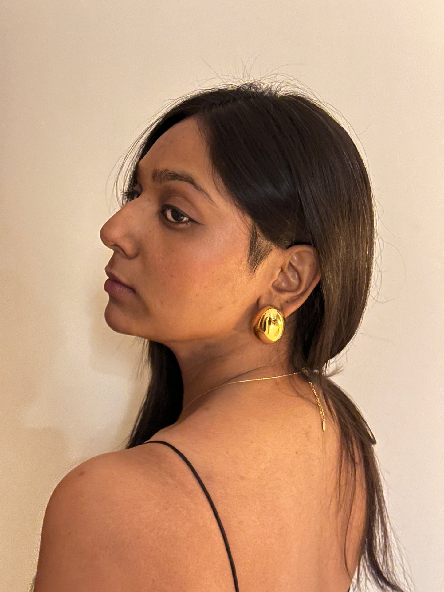 Gold Chunk Earrings