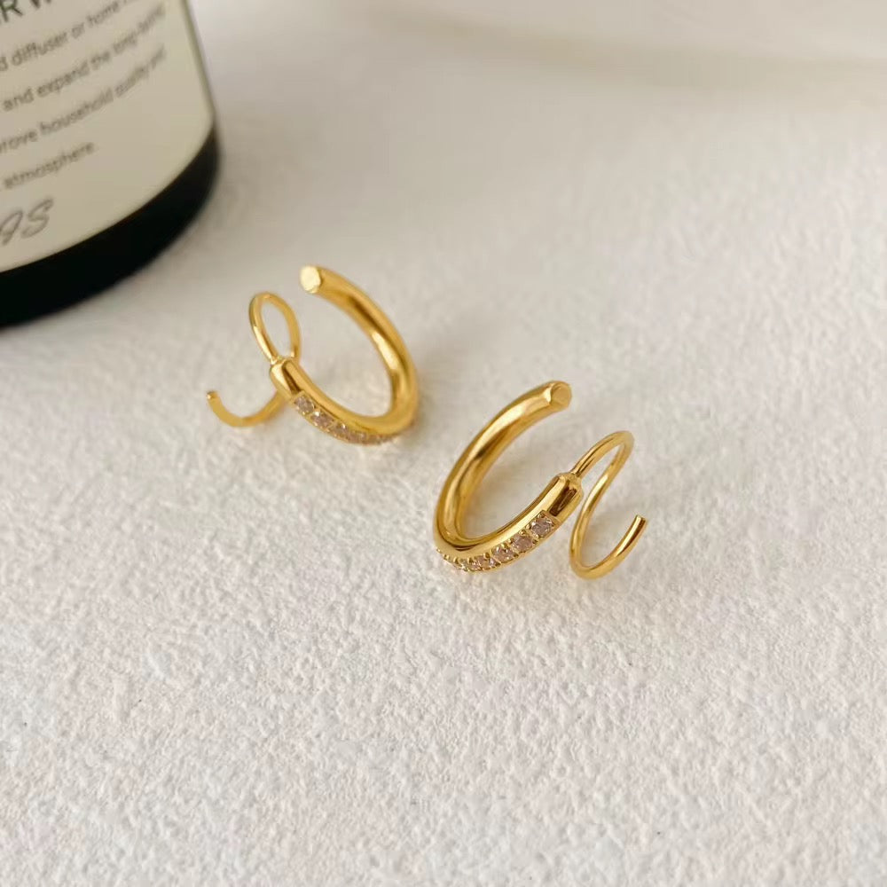 Twistie Earrings (Fake Second Piercing)