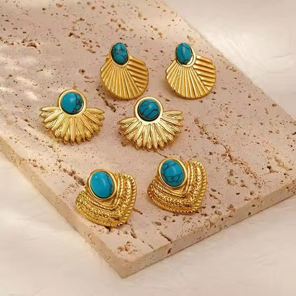 Aqua Earrings