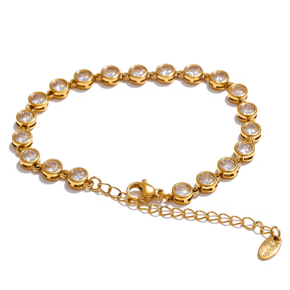 Tennis Bracelet - Circular Stones