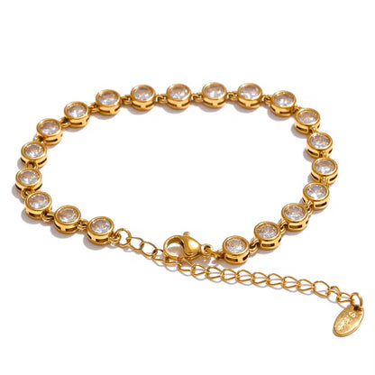 Tennis Bracelet - Circular Stones