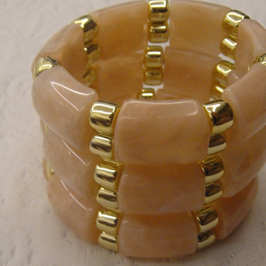 Stretchable Resin Bangle (Pink)