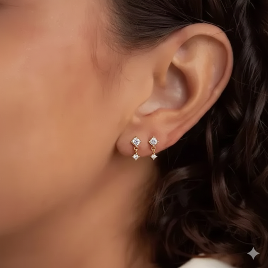 Minimal Stacking Dangler (Flatback Studs - Pair)