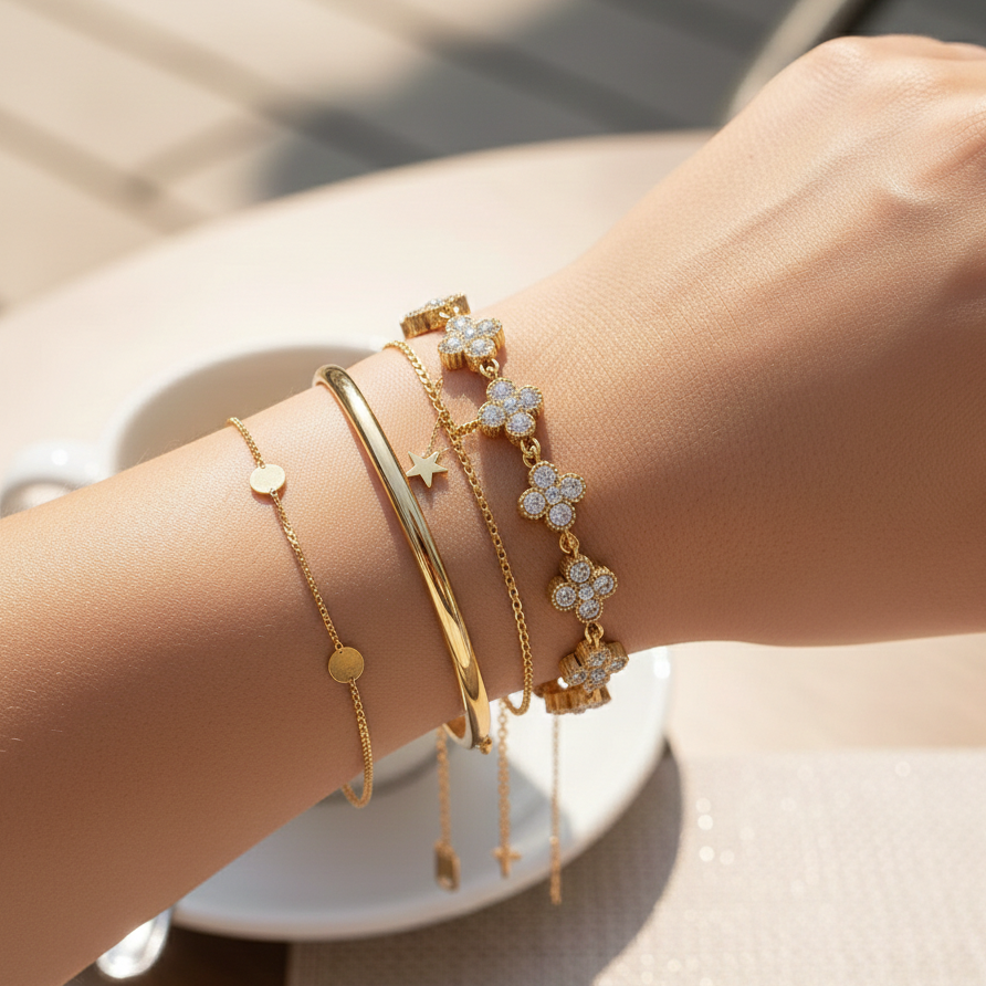 Clover Tennis Bracelet
